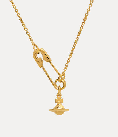 Vivienne Westwood Safety Pin Necklace 土星別針純銀項鍊