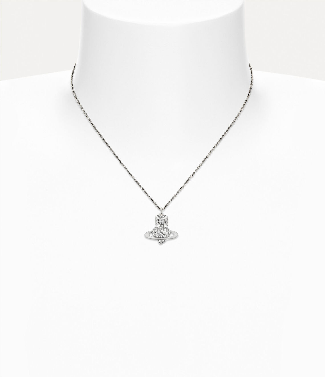 Vivienne Westwood Agnatha Necklace 情人節限定愛心滿鑽土星項鍊