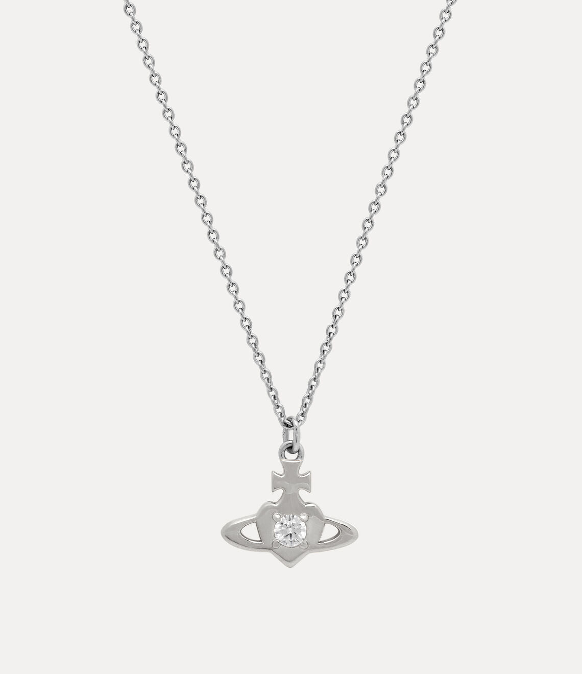 Vivienne Westwood Noella Necklace 愛心土星純銀項鍊