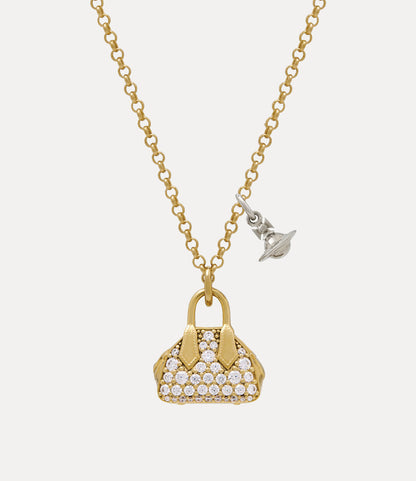 Vivienne Westwood Yasmine Pendant Necklace 滿鑽保齡球包項鍊