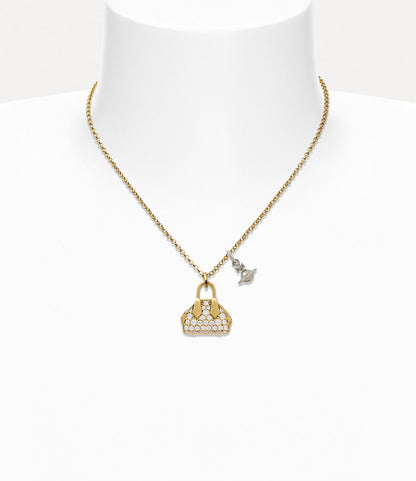 Vivienne Westwood Yasmine Pendant Necklace 滿鑽保齡球包項鍊