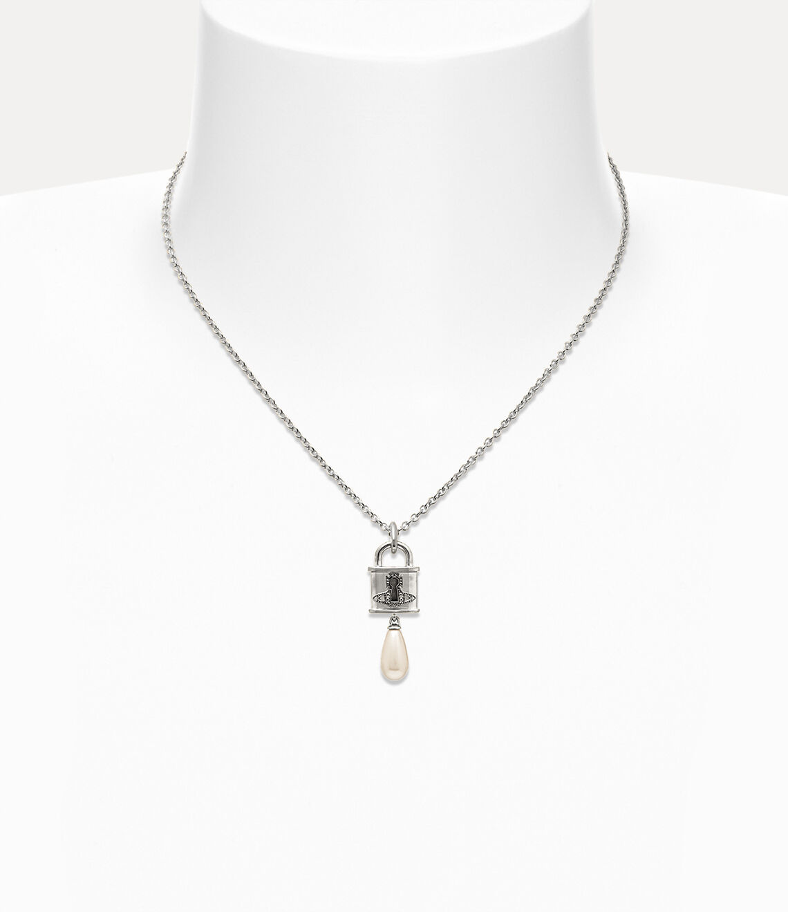 Vivienne Westwood Celestia Small Pendant Necklace 鎖頭水滴珍珠項鍊