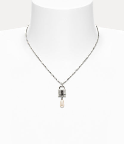 Vivienne Westwood Celestia Small Pendant Necklace 鎖頭水滴珍珠項鍊