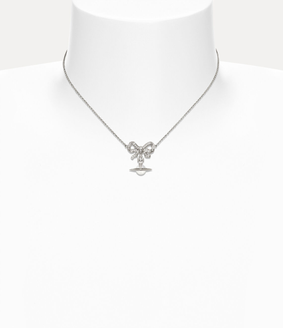 Vivienne Westwood Octavie Necklace 夢幻立體蝴蝶結土星純銀項鍊（共7色！）