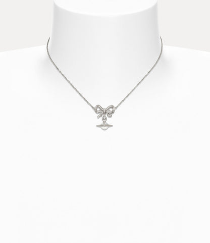 Vivienne Westwood Octavie Necklace 夢幻立體蝴蝶結土星純銀項鍊（共7色！）