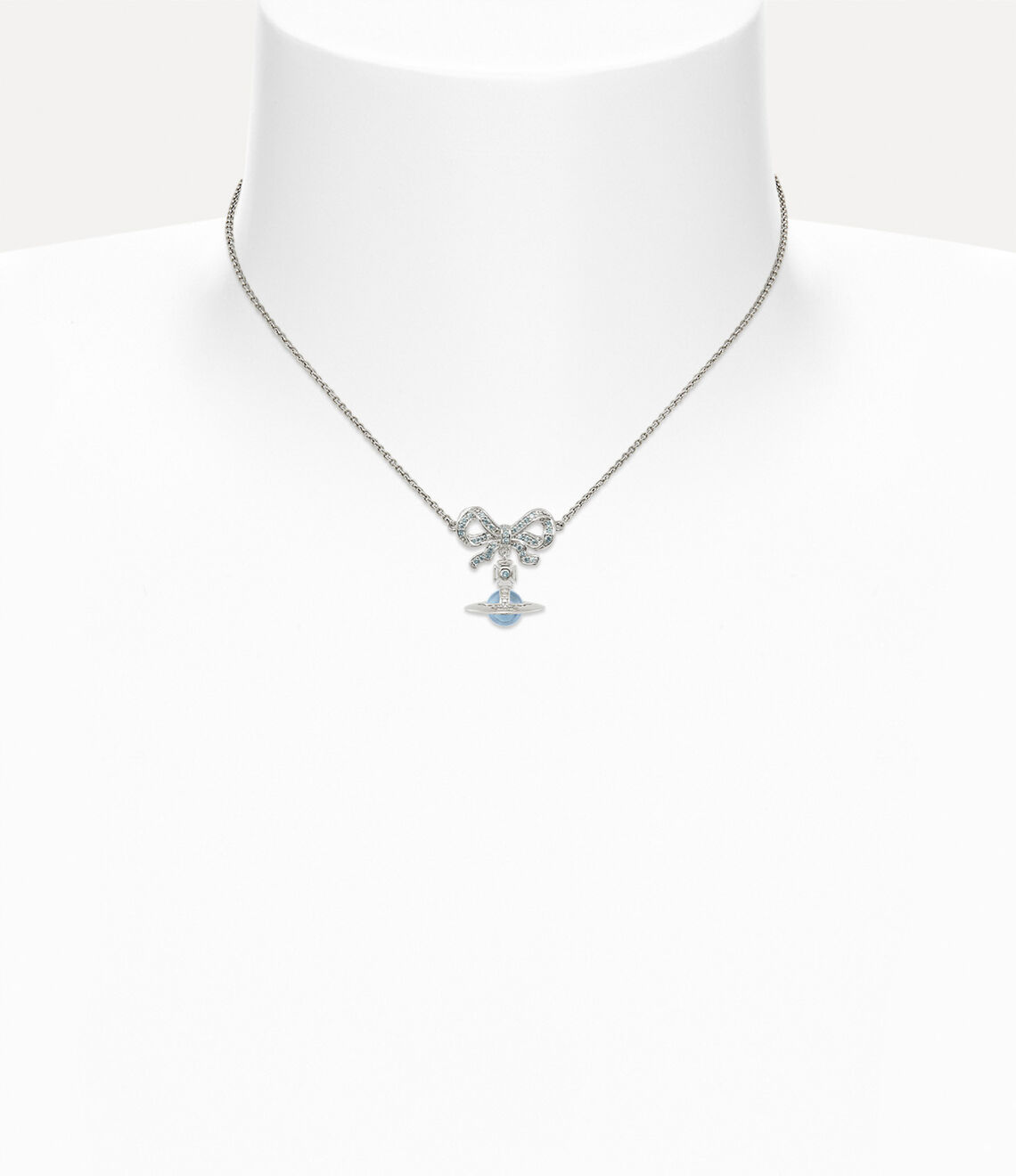Vivienne Westwood Octavie Necklace 夢幻立體蝴蝶結土星純銀項鍊（共7色！）