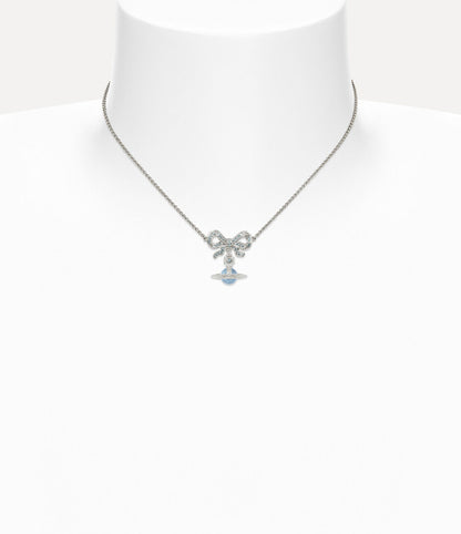Vivienne Westwood Octavie Necklace 夢幻立體蝴蝶結土星純銀項鍊（共7色！）