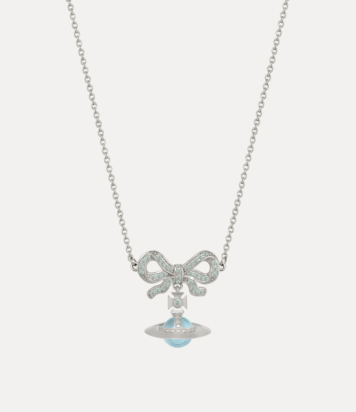 Vivienne Westwood Octavie Necklace 夢幻立體蝴蝶結土星純銀項鍊（共7色！）