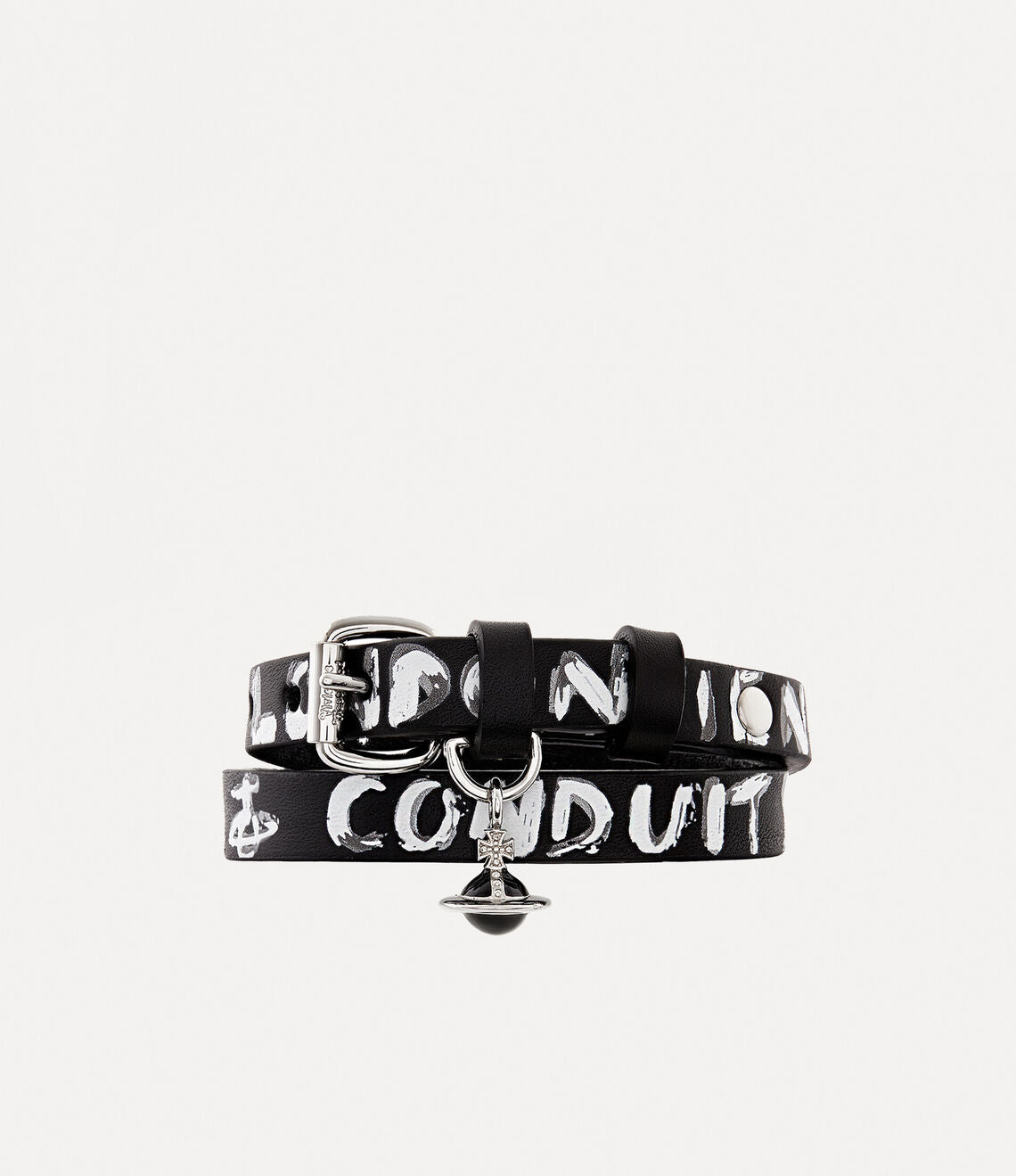 Vivienne Westwood Bristol Choker 經典立體土星皮革頸鏈