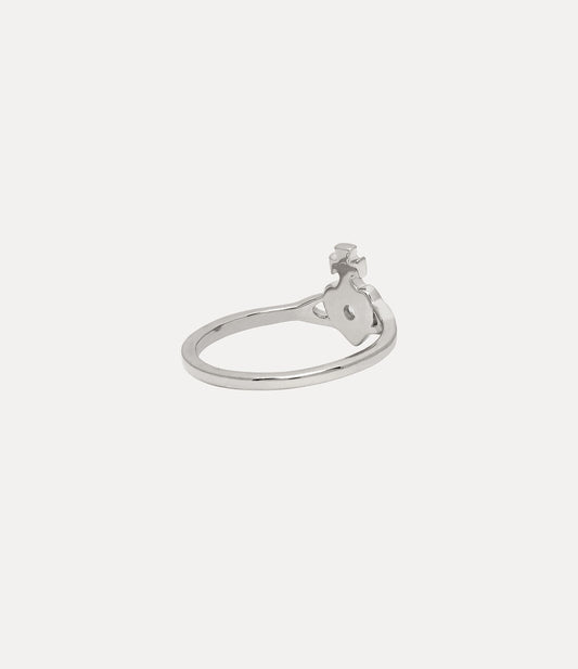 Vivienne Westwood Noella Necklace 愛心土星純銀戒指