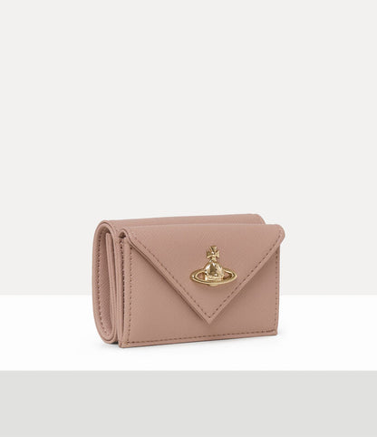 Vivienne Westwood Saffiano 十字紋牛皮信封短夾