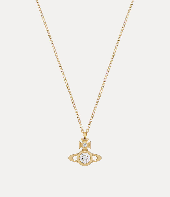 Vivienne Westwood Battersea Pendant Necklace 純金小土星項鍊