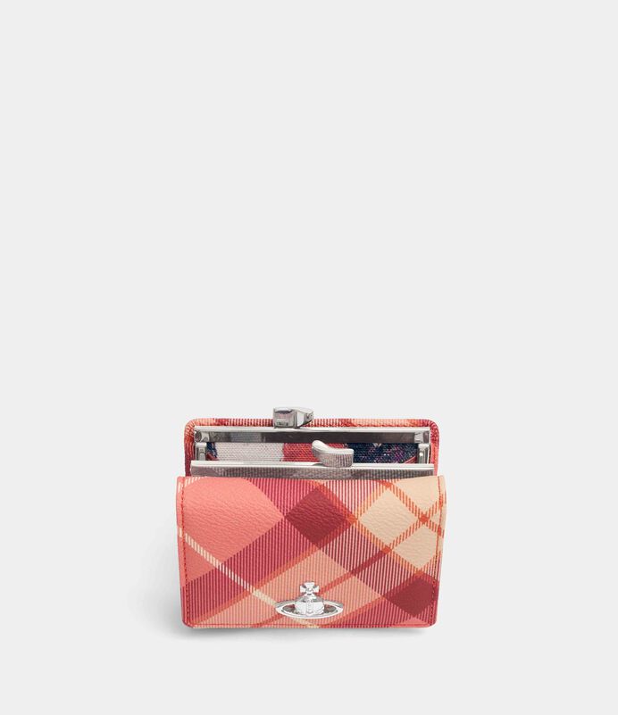 Vivienne Westwood Frame Wallet 撞色格紋口金錢包