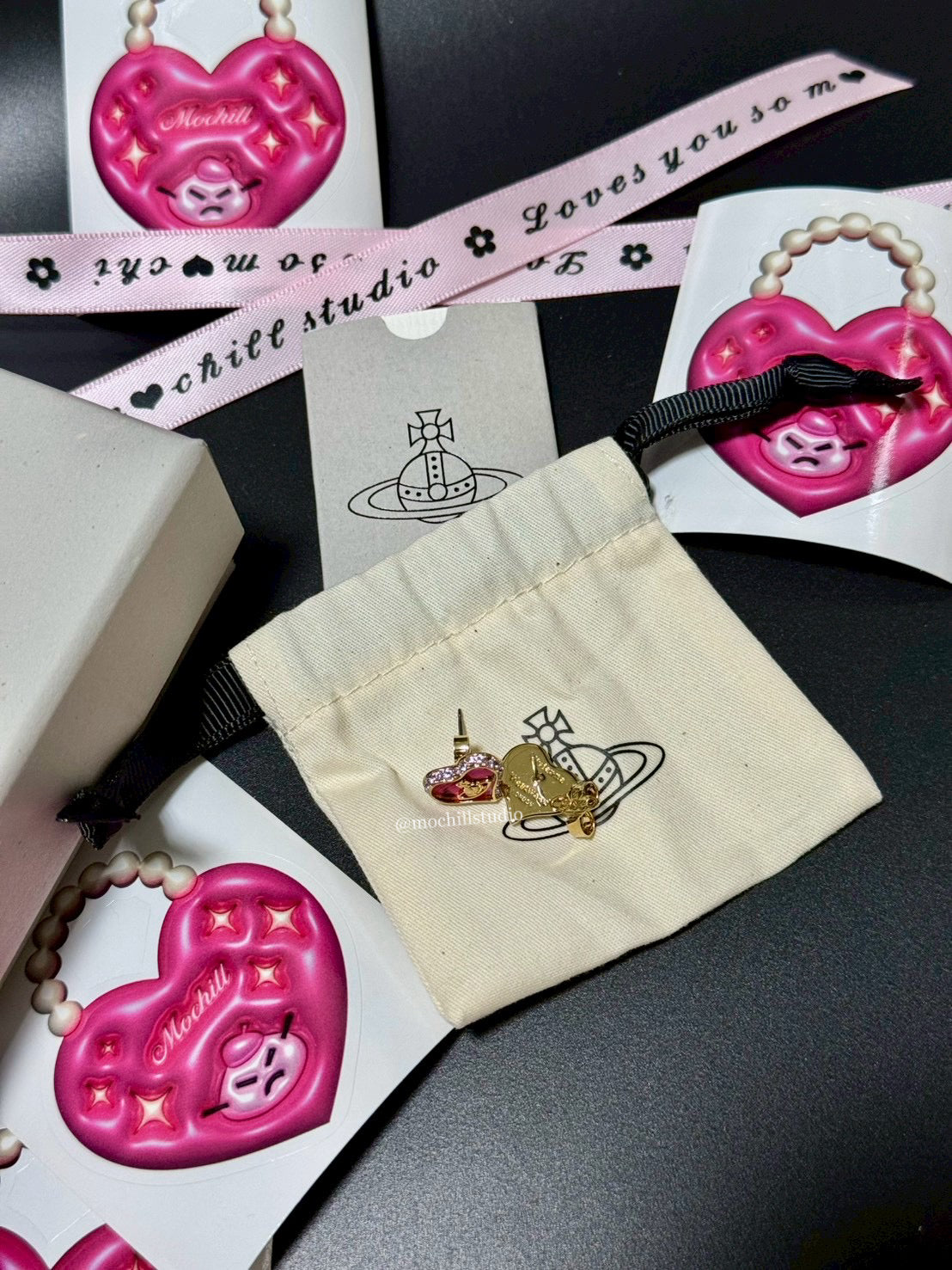 Vivienne Westwood Petra Earrings 愛心貝母耳環 （多色！）