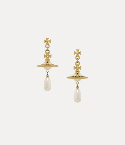 Vivienne Westwood Pearl Drop Earrings 夢幻立體珍珠土星耳環（共3色！）