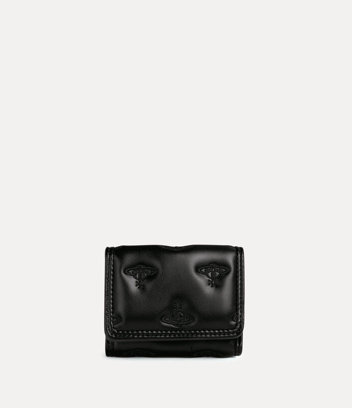 Vivienne Westwood PU Wallet 土星壓紋三折短夾