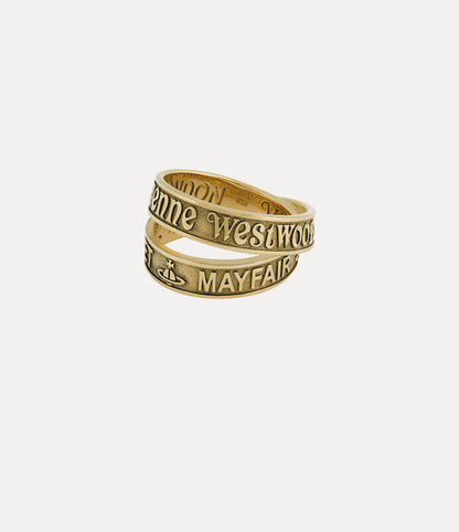 Vivienne Westwood Amos ring 環繞字母戒指（共2色！）