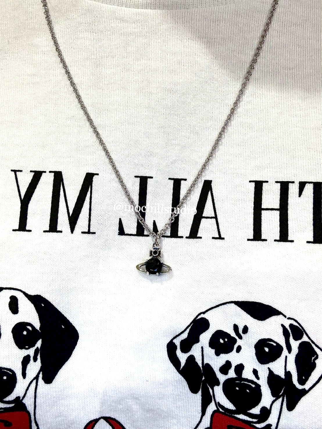 Vivienne Westwood Man. Reina Pendant Necklace 男款水晶土星長項鍊 （共2色！）