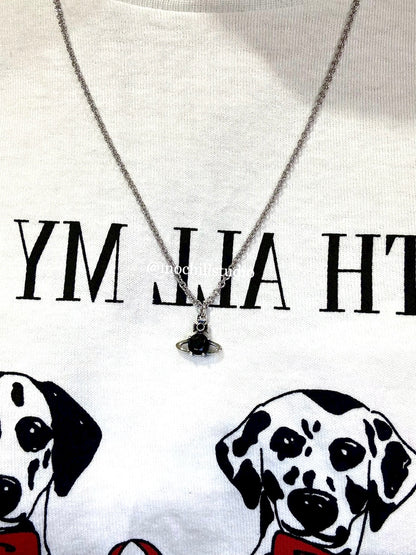 Vivienne Westwood Man. Reina Pendant Necklace 男款水晶土星長項鍊 （共2色！）
