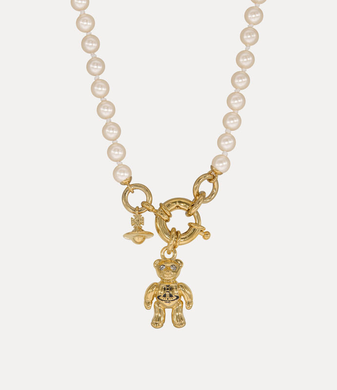 Vivienne Westwood Ruby Pearl Necklace 泰迪珍珠項鏈（共2色！）
