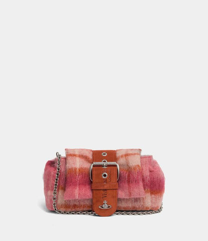 Vivienne Westwood Hazel Treasure Handbag 毛呢格紋雙背包