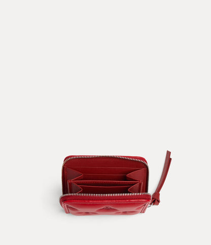 Vivienne Westwood Zip Coin Case 土星壓紋零錢包
