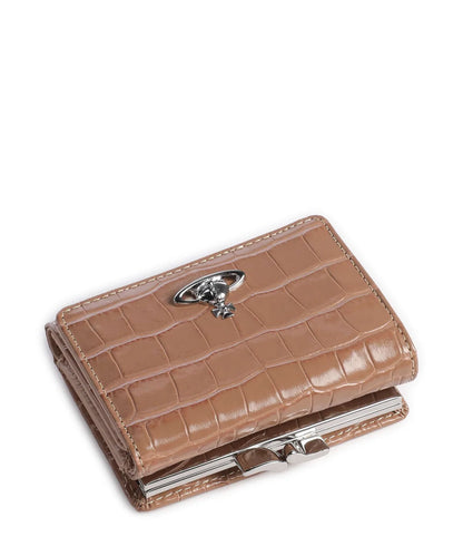 （限時特價！）Vivienne Westwood CROCODILE Frame Wallet 鱷魚紋立體土星三折口金短夾 （共5色！）