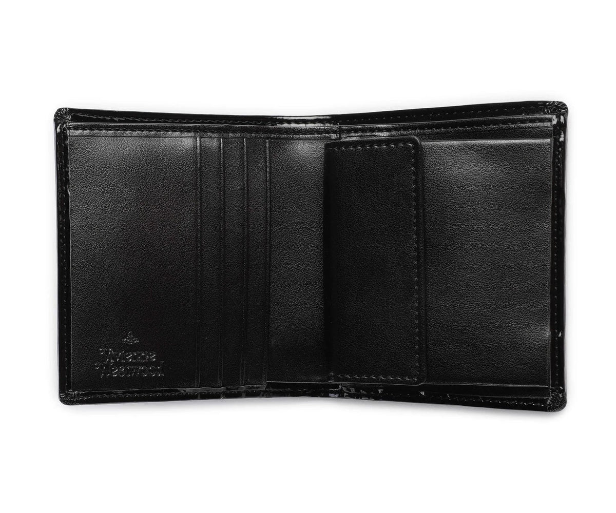（限時特價！）Vivienne Westwood Orb Flap Wallet 滿鑽土星漆皮皮夾