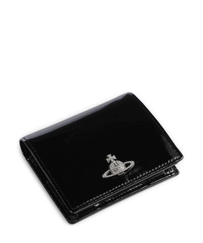 （限時特價！）Vivienne Westwood Orb Flap Wallet 滿鑽土星漆皮皮夾