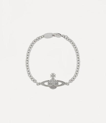 Vivienne Westwood Man. Mini Bas Relief Chain Bracelet 經典滿鑽手鍊