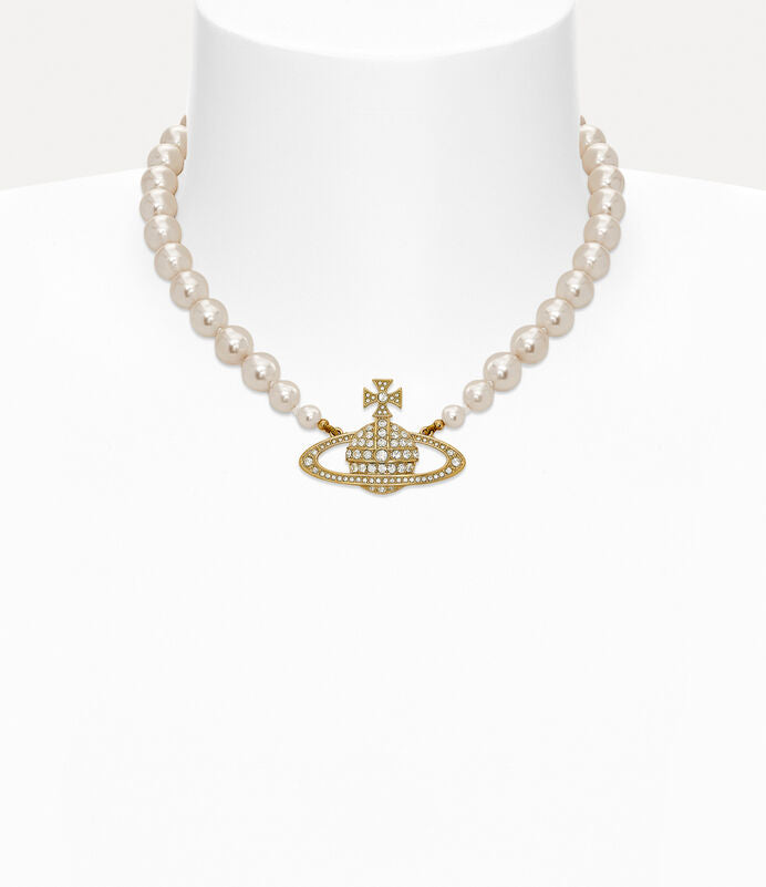 Vivienne Westwood One Row Pearl Necklace 大土星珍珠項鍊（共3色！）