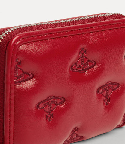 Vivienne Westwood Zip Coin Case 土星壓紋零錢包