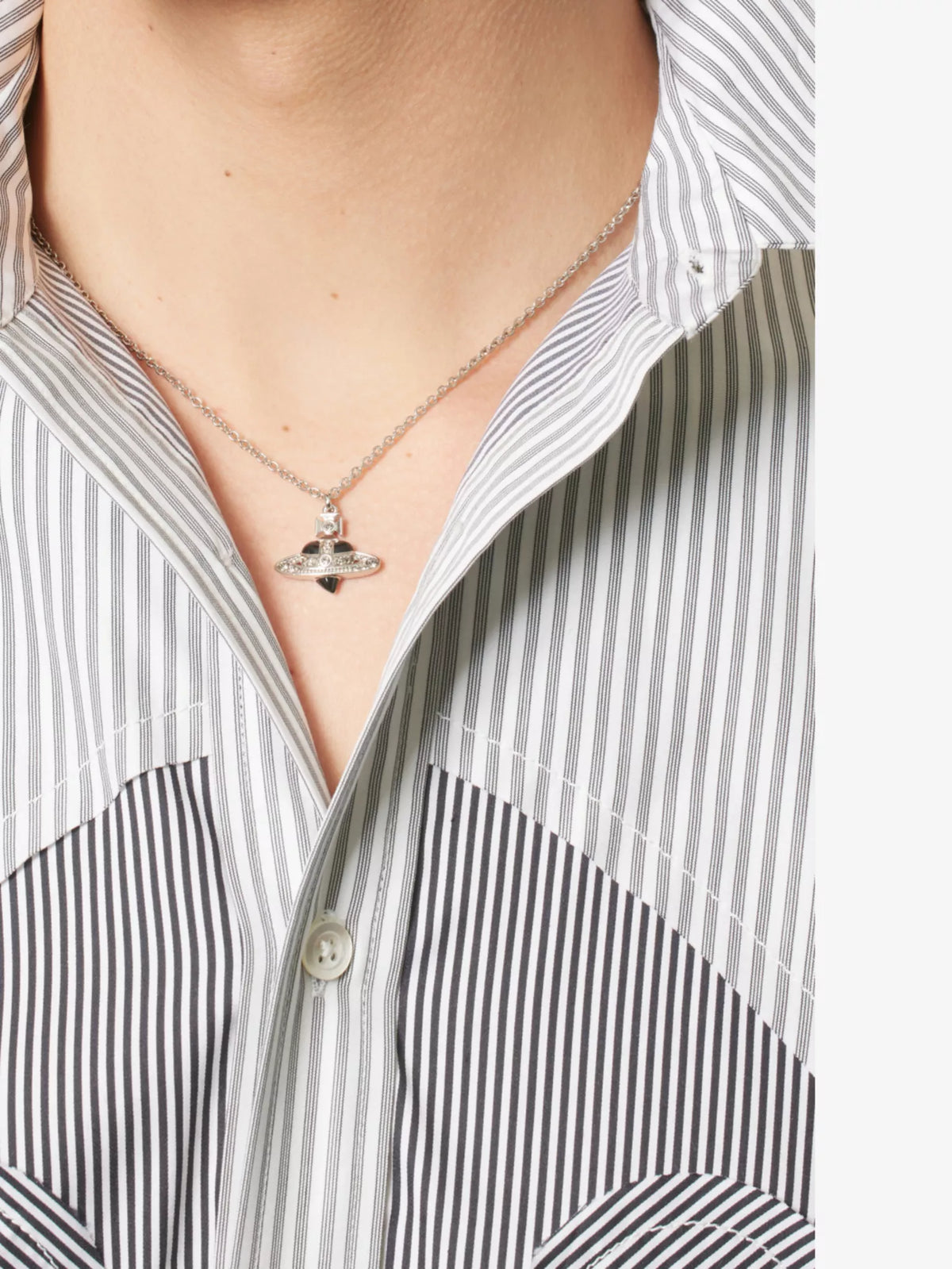 Vivienne Westwood MAN. diamante heart pendant 愛心土星項鍊