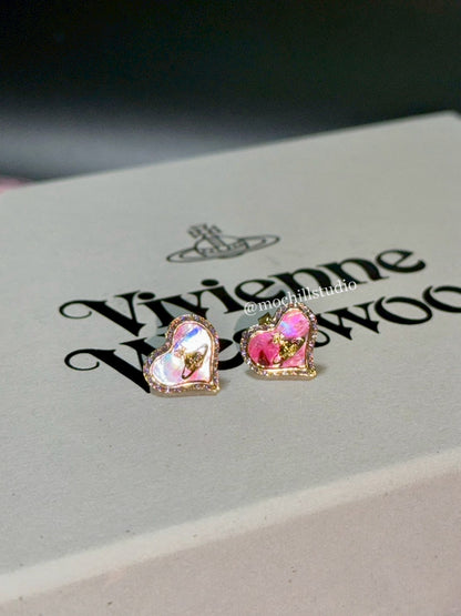 Vivienne Westwood Petra Earrings 愛心貝母耳環 （多色！）