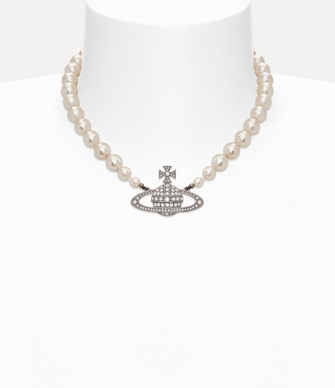 Vivienne Westwood One Row Pearl Necklace 大土星珍珠項鍊（共3色！）
