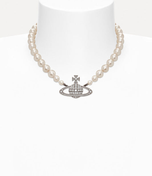 Vivienne Westwood One Row Pearl Necklace 大土星珍珠項鍊（共3色！）