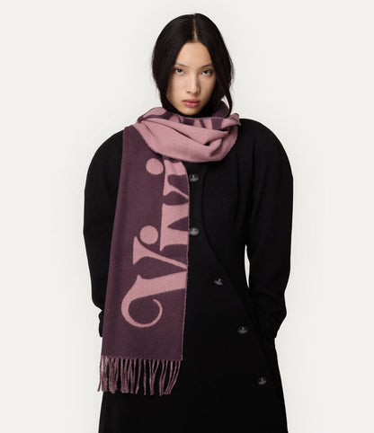 Vivienne Westwood Scarf 純羊毛Logo字母圍巾