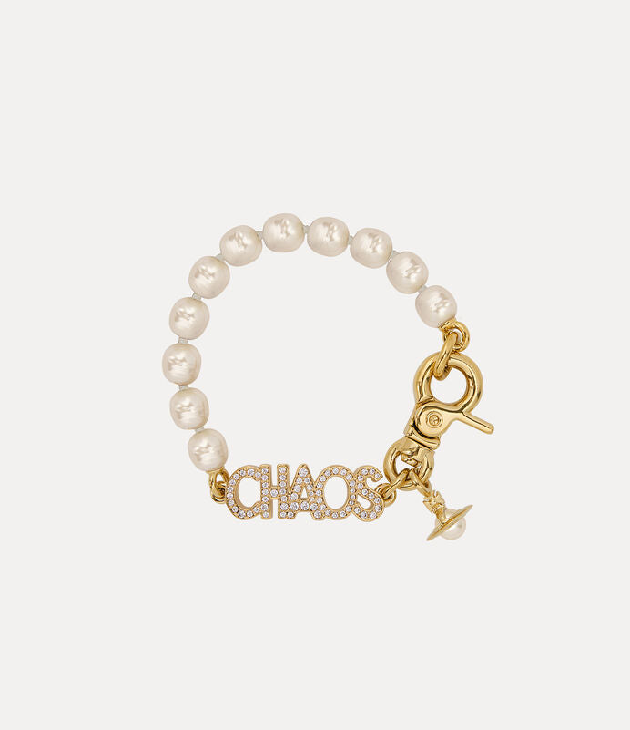 Vivienne Westwood Chaos Pearl bracelet 經典字母珍珠手鏈（共2色！）