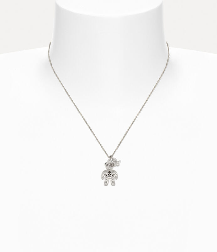 Vivienne Westwood Ruby Pendant Necklace 精典鏈條泰迪項鏈