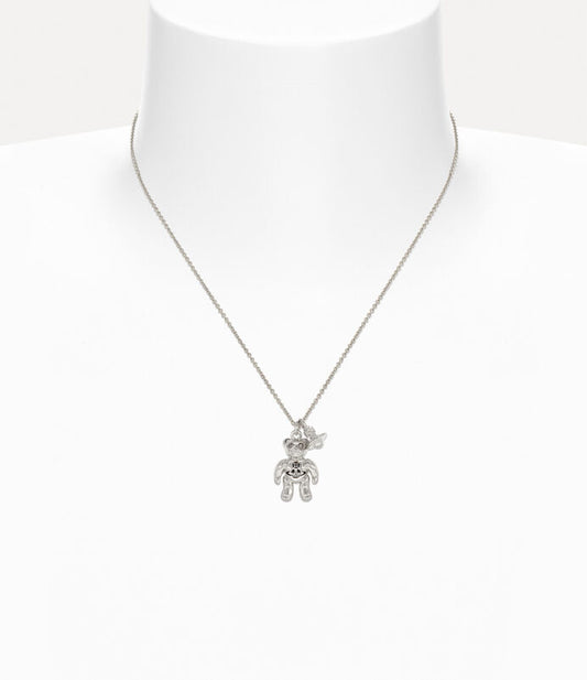Vivienne Westwood Ruby Pendant Necklace 精典鏈條泰迪項鏈