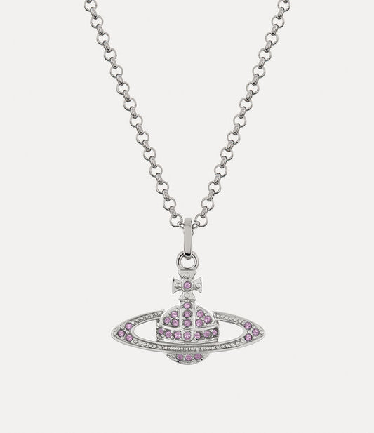 Vivienne Westwood Mini Bas Relief Necklace 經典滿鑽土星項鍊（共5色！）
