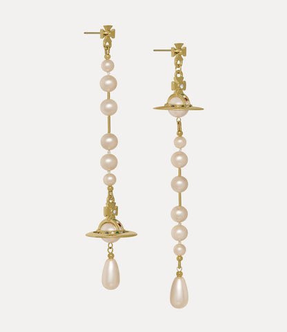 Vivienne Westwood Broken Pearl Drop Earrings 夢幻立體破碎珍珠土星耳環（共4色！）