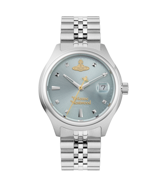 （現貨！）Vivienne Westwood Little Camberwell Watch 細款灰藍手錶
