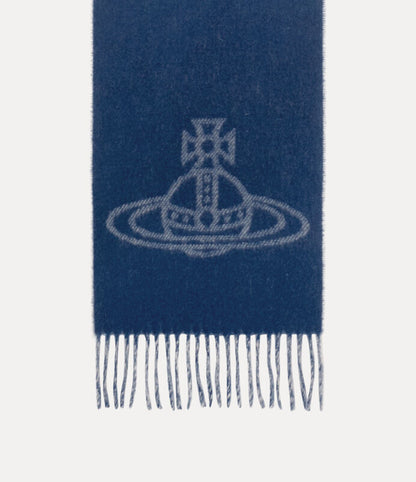 Vivienne Westwood 純羊毛刺繡土星圍巾