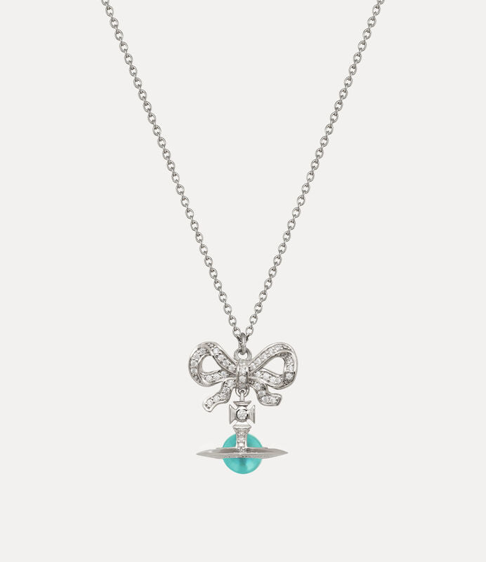 Vivienne Westwood Octavie Necklace 夢幻立體蝴蝶結土星純銀項鍊（共3色！）