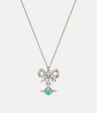 Vivienne Westwood Octavie Necklace 夢幻立體蝴蝶結土星純銀項鍊（共3色！）