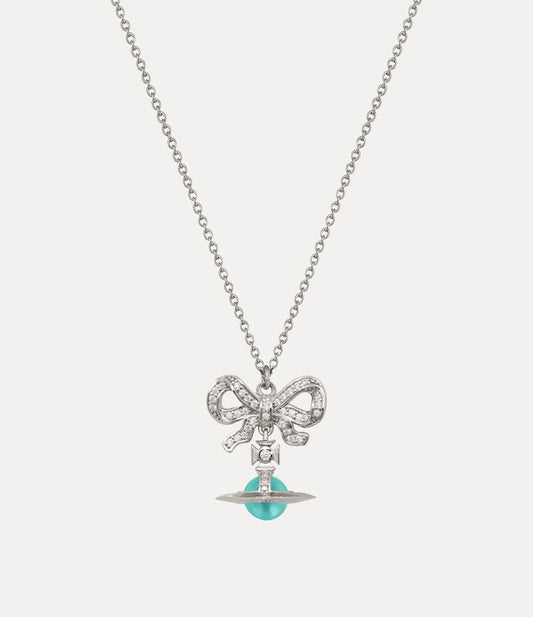 Vivienne Westwood Octavie Necklace 夢幻立體蝴蝶結土星純銀項鍊（共3色！）