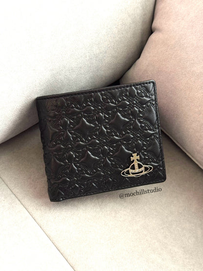 Vivienne Westwood Man. Orborama With Coin Wallet 經典土星壓紋平面土星皮夾
