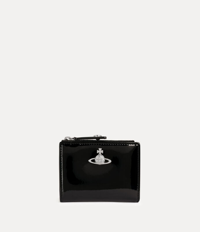 Vivienne Westwood Slim Card Holder 漆皮拉鍊卡片夾