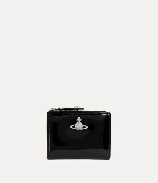 Vivienne Westwood Slim Card Holder 漆皮拉鍊卡片夾
